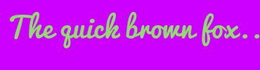 Image with Font Color 93DB70 and Background Color CC00FF